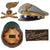 Original Italian WWII Royal Italian Army 4th Heavy Field Artillery Regiment Capitano Officers Peaked Visor Cap by U. Principato of Rome - Size 6 Original Items