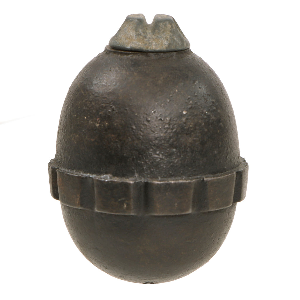 Original German WWI Model 1917 n/A Inert Egg Hand Fragmentation Grenade With Transit Plug & Great Body Markings - Eierhandgranate Original Items