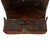 Original U.S. War of 1812 Era American Cartridge Box with Rosette & Wooden Insert - Metal Retaining Loop Intact Original Items