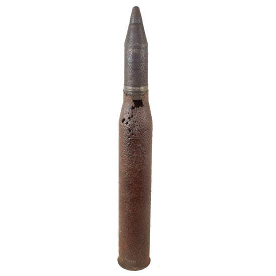 Original German WWII Inert Relic Panther 7.5 cm KwK 42 AP Round with Casing