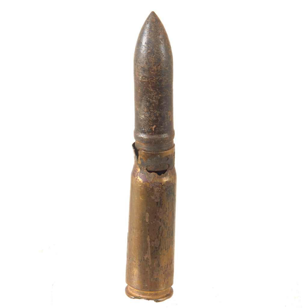 Original German WWII Inert Maschinengewehr MG151 Cannon Round - Dated 1944