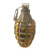 Original U.S. WWII Inert MkII Pineapple Grenade with Underlying Yellow Paint & M10A2 Fuze - No Spoon Original Items