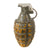 Original U.S. WWII Inert MkII Pineapple Grenade with Underlying Yellow Paint & M10A2 Fuze - No Spoon Original Items