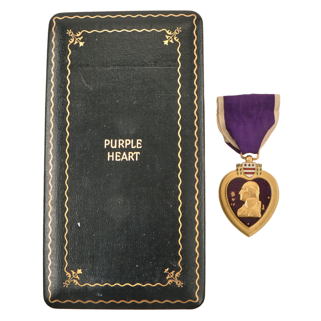 Original U.S. WWII Numbered Purple Heart Medal in Original Presentation Case - #256985