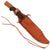 Original U.S. Vietnam War Era W49 Western Bowie Knife With Correct Leather Sheath & Wall Display