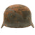 Original German WWII Rare Kriegsmarine Navy M35 Single Decal Helmet Shell in Relic Condition - ET64