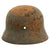 Original German WWII Rare Kriegsmarine Navy M35 Single Decal Helmet Shell in Relic Condition - ET64