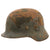 Original German WWII Rare Kriegsmarine Navy M35 Single Decal Helmet Shell in Relic Condition - ET64