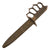 Original U.S. WWI Model 1918 Mark I Trench Knife by L. F. & C. with WWII-Painted Steel Scabbard