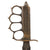 Original U.S. WWI Model 1918 Mark I Trench Knife by L. F. & C. with WWII-Painted Steel Scabbard