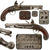 Original U.S. Model 1836 Flintlock Cavalry Pistol by Robert Johnson of Middletown, Connecticut with Inspector Cartouches, Dated 1844, Unconverted