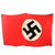 Original German WWII Italian Made Large Double-Sided NSDAP National Political Banner by P.G.S., City of Naples Marked, 54 1/2" x 91"