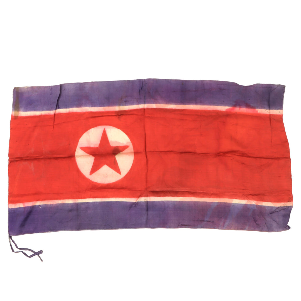 Original U.S. Korean War “Captured” Flag of North Korea - 20 ½ x 37” Original Items