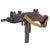Original Film Prop Cap Plug Firing IMI UZI by Marushin Japan with Magazine and Removable Wooden Stock - Dated May 1979