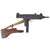 Original Film Prop Cap Plug Firing IMI UZI by Marushin Japan with Magazine and Removable Wooden Stock - Dated May 1979