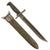 Original U.S. WWII M1905E1 M1 Garand 10 inch Cut Down Bayonet by Springfield Armory Dated 1920 with M7 Scabbard