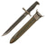 Original U.S. WWII M1905E1 M1 Garand 10 inch Cut Down Bayonet by Springfield Armory Dated 1920 with M7 Scabbard