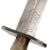 Original British WWII Second Pattern Fairbairn-Sykes Fighting Knife Blade-Marked by Wilkinson with Crossguard Curved to Mimic 1st Pattern & Sheath