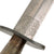 Original British WWII Second Pattern Fairbairn-Sykes Fighting Knife Blade-Marked by Wilkinson with Crossguard Curved to Mimic 1st Pattern & Sheath