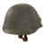Original Danish WWI Model 1923 Steel Army Helmet with Original Liner & Chinstrap Configuration and Front Badge - Excellent