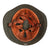 Original Danish WWI Model 1923 Steel Army Helmet with Original Liner & Chinstrap Configuration and Front Badge - Excellent
