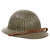 Original WWI Named Portuguese M1915 Corrugated Steel Helmet with Liner & Leather Chinstrap - Excellent