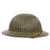 Original WWI Named Portuguese M1915 Corrugated Steel Helmet with Liner & Leather Chinstrap - Excellent