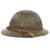 Original WWI Named Portuguese M1915 Corrugated Steel Helmet with Liner & Leather Chinstrap - Excellent