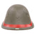 Original Netherlands WWII Dutch M34 Steel Helmet With Badge and Painted Red Civil Protection Band - Complete