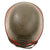 Original Netherlands WWII Dutch M34 Steel Helmet With Badge and Painted Red Civil Protection Band - Complete