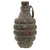 Original U.S. Pre-WWII Inert MkII Pineapple Fragmentation Grenade with “Cutback” Fuze, Short Spoon, Screw Bottom, and Grey H.E. Paint