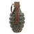 Original U.S. Pre-WWII Inert MkII Pineapple Fragmentation Grenade with “Cutback” Fuze, Short Spoon, Screw Bottom, and Grey H.E. Paint