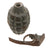 Original U.S. Pre-WWII Inert MkII Pineapple Fragmentation Grenade with “Cutback” Fuze, Short Spoon, Screw Bottom, and Grey H.E. Paint