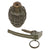 Original U.S. WWII Inert MkII Pineapple Grenade with Yellow Ring and M10A3 Fuze by The American Fireworks Company - Excellent