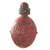 Original French WWI Red Painted Practice Model 1914 OF1 Egg Hand Grenade circa 1915 - 1917 - Inert