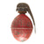 Original French WWI Red Painted Practice Model 1914 OF1 Egg Hand Grenade circa 1915 - 1917 - Inert