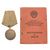 Original Soviet Medal for Battle Merit Awarded to WWII Submachine Gunner Leonty Melenchuk for 1945 Combat Wound with 1966 Award Booklet