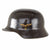 Original German WWII Luftwaffe Double Decal M35 Steel Helmet with 1939 Dated 57cm Liner and Chinstrap, Stamped EF64