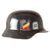 Original German WWII Luftwaffe Double Decal M35 Steel Helmet with 1939 Dated 57cm Liner and Chinstrap, Stamped EF64