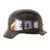 Original German WWII Luftwaffe Double Decal M35 Steel Helmet with 1939 Dated 57cm Liner and Chinstrap, Stamped EF64