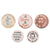 Original U.S. WWII Home Front Anti-Japanese Propaganda Pinback Button Collection with War Bond & Patriotic Slogans - Lot of 5