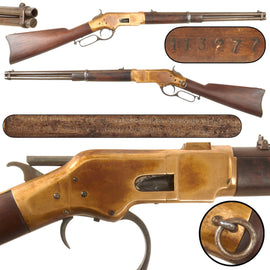 Original U.S. Winchester Third Model 1866 Yellow Boy .44 Centerfire Saddle Ring Carbine Made in 1873, Serial No. 113277
