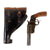 Original German WWI / WWII Cut-Down Hebel Leuchtpistole Model 1894 Lever Action Flare Gun in Black Preßstoff & Leather Flare Pistol Holster