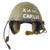Original U.S. Vietnam War “Xin Loi Charlie” Painted CVC T56-6 Combat Vehicle Crewman “Tanker” Helmet with Transceiver by Sierra Engineering Company - Dated 1967