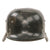 Original German WWII Heavily Impact Damaged Luftwaffe M35 Double Decal Steel Helmet Shell, Stamped Q66