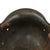 Original German WWII Heavily Impact Damaged Luftwaffe M35 Double Decal Steel Helmet Shell, Stamped Q66