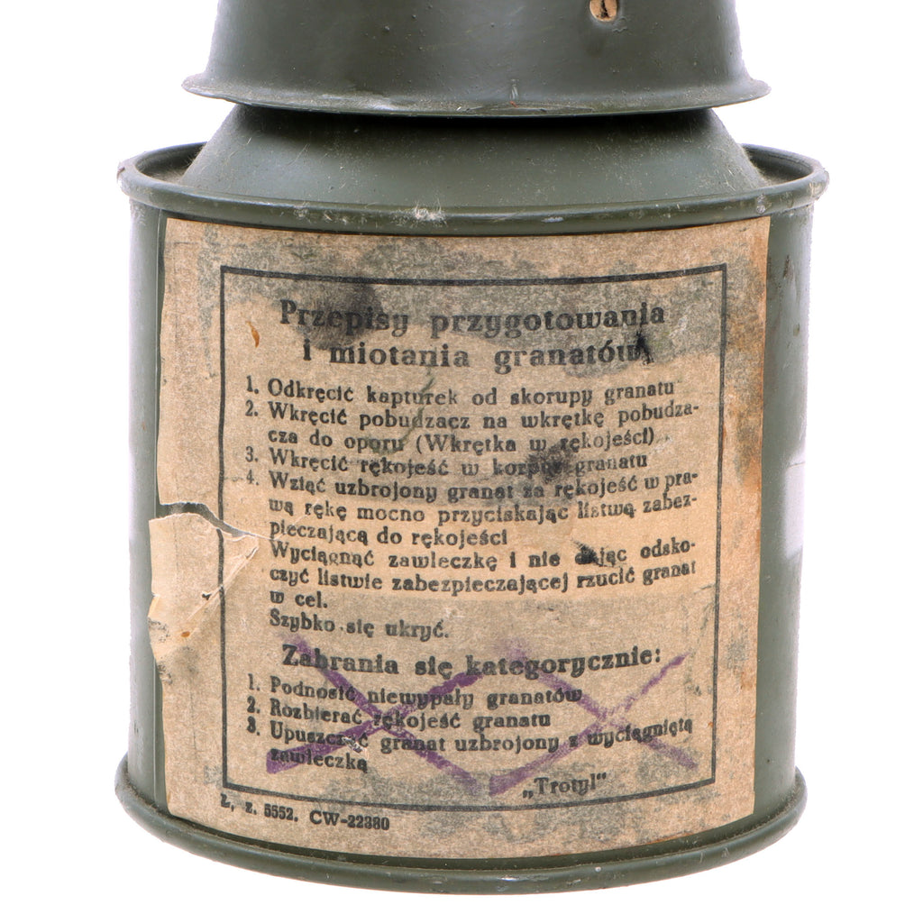 Original Polish Cold War Issue Soviet RPG-43 Inert HEAT Grenade - High ...