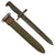 Original U.S. WWII M1 Garand 10 Inch Cut Down Bayonet by Union, Fork & Hoe with M7 Scabbard - Dated 1943
