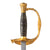 Original U.S. Indian Wars Era Model 1860 Army Staff and Field Officer Sword with Etched Blade & Scabbard by The Warnock Co. of New York