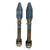 Original U.S. Deactivated M20 A1 B1 3.5 Inch Super Bazooka Rocket Launcher by Birtman with Two Inert Training Rockets and Portuguese Transit Chest